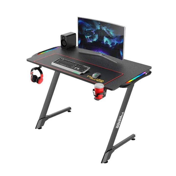 Twisted Minds Z-Shaped RGB Gaming Desk (110*60*75cm) - Tashqila Twisted Minds Z-Shaped RGB Gaming Desk (110*60*75cm) - Tashqila